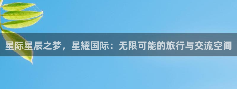 2元网3d走势图：星际星辰之梦，星耀国际：无限可能的旅行与交流空间